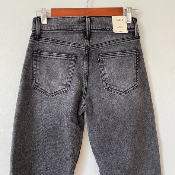 Letters to Juliet Black Raw Hem Jeans Womens 24 - Picture 6 of 8